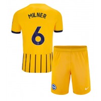 Echipament fotbal Brighton James Milner #6 Tricou Deplasare 2024-25 pentru copii maneca scurta (+ Pantaloni scurti)